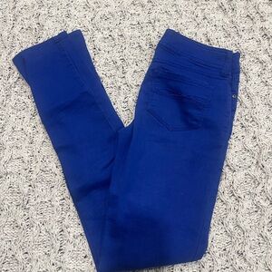 SO Women's Electric Blue Skinny Jeans